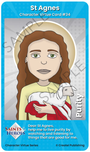 St Agnes Character Virtue Card