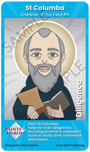 St Columba Character Virtue Card