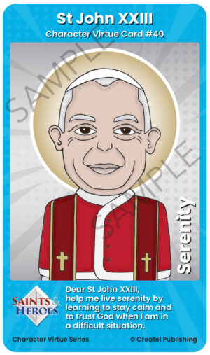 St John XXIII Character Virtue Card