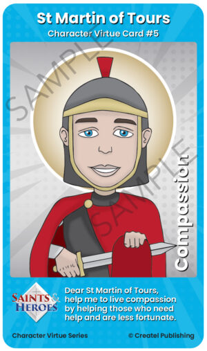 St Martin of Tours Character Virtue Card