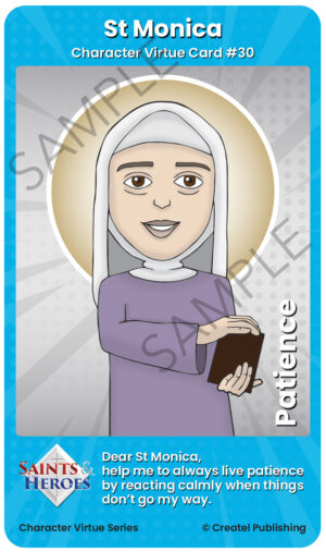 St Monica Character Virtue Card