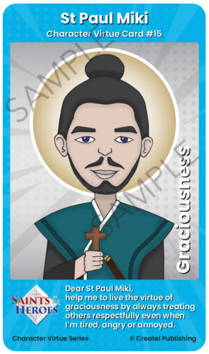 St Paul Miki Character Virtue Card