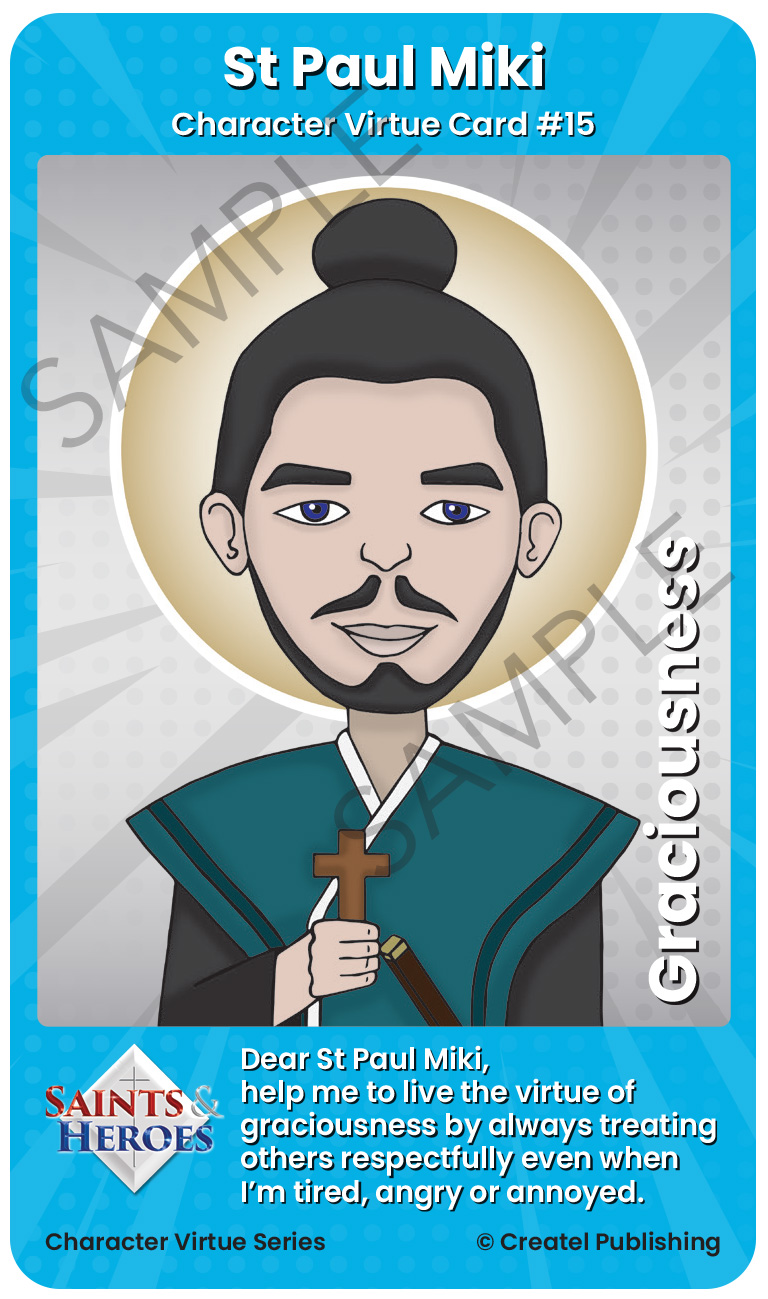 St Paul Miki Character Virtue Card