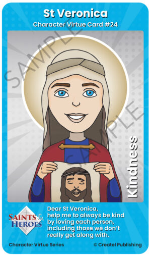 St Veronica Character Virtue Card