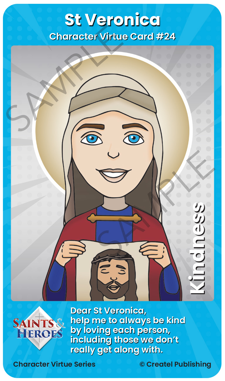St Veronica Character Virtue Card