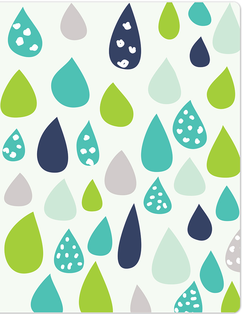 Style Notebook Rain Drops