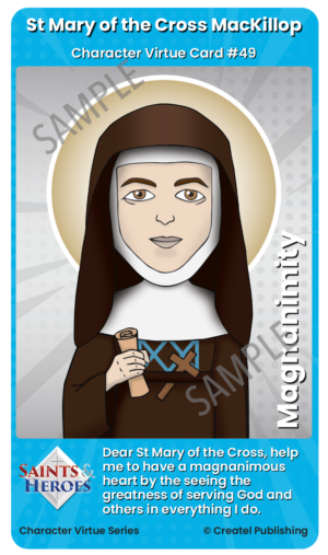 St Mary MacKillop of the Cross Character Virtue Card