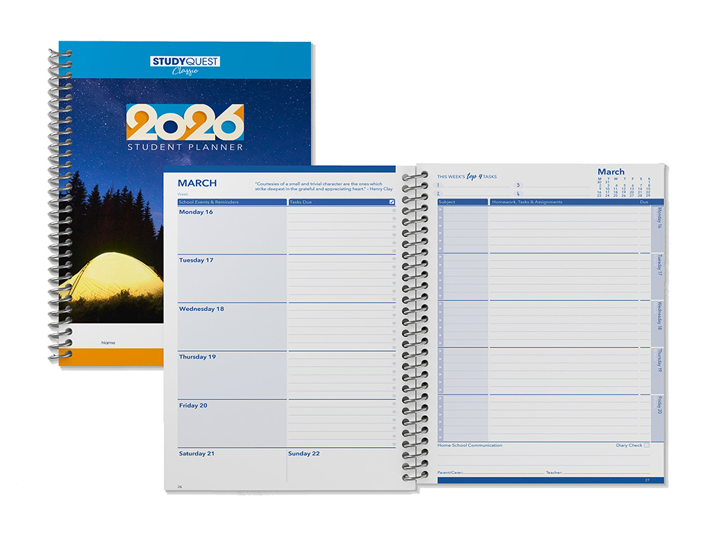 StudyQuest Classic Student Diary