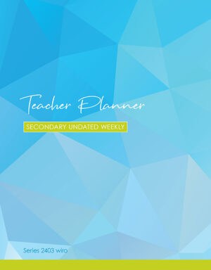 Secondary Weekly Undated Wiro Bound