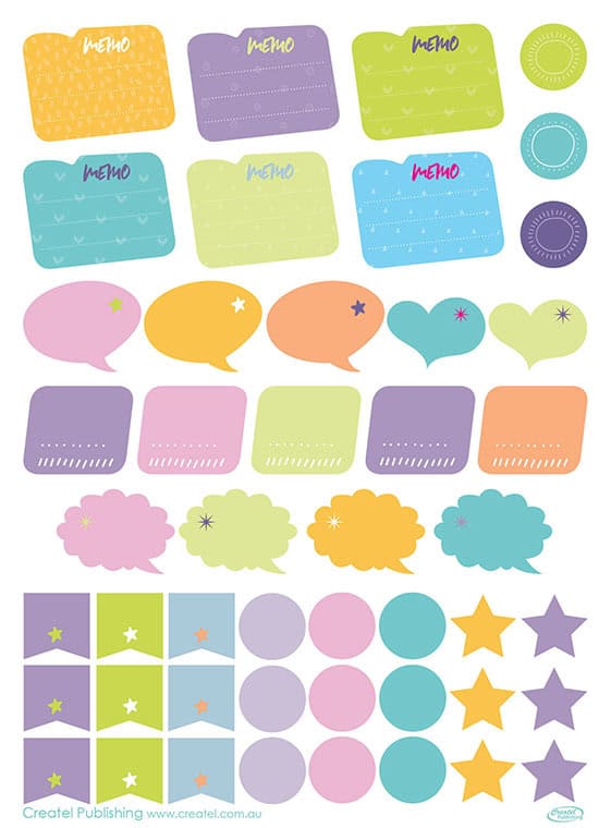 Plan & Organise Sticker Pack 2