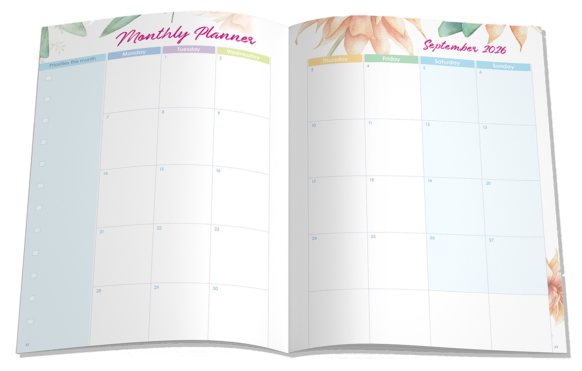 Deluxe Monthly Planner