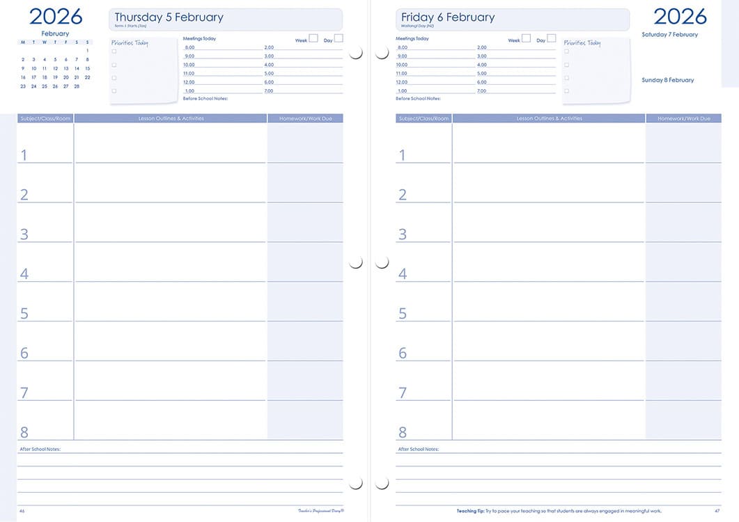 Secondary Daily Loose Leaf