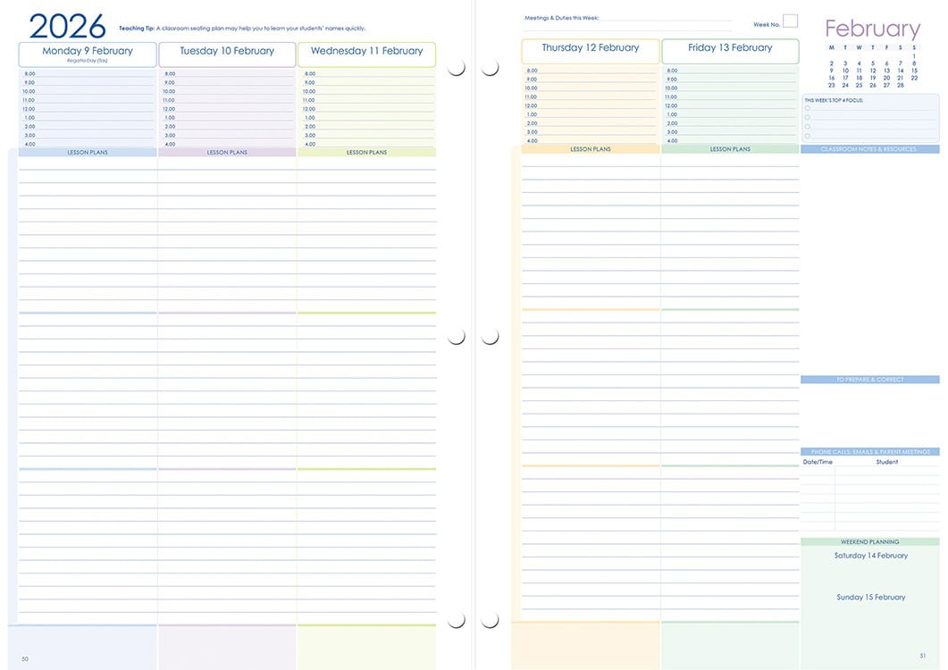 Primary Weekly Loose Leaf