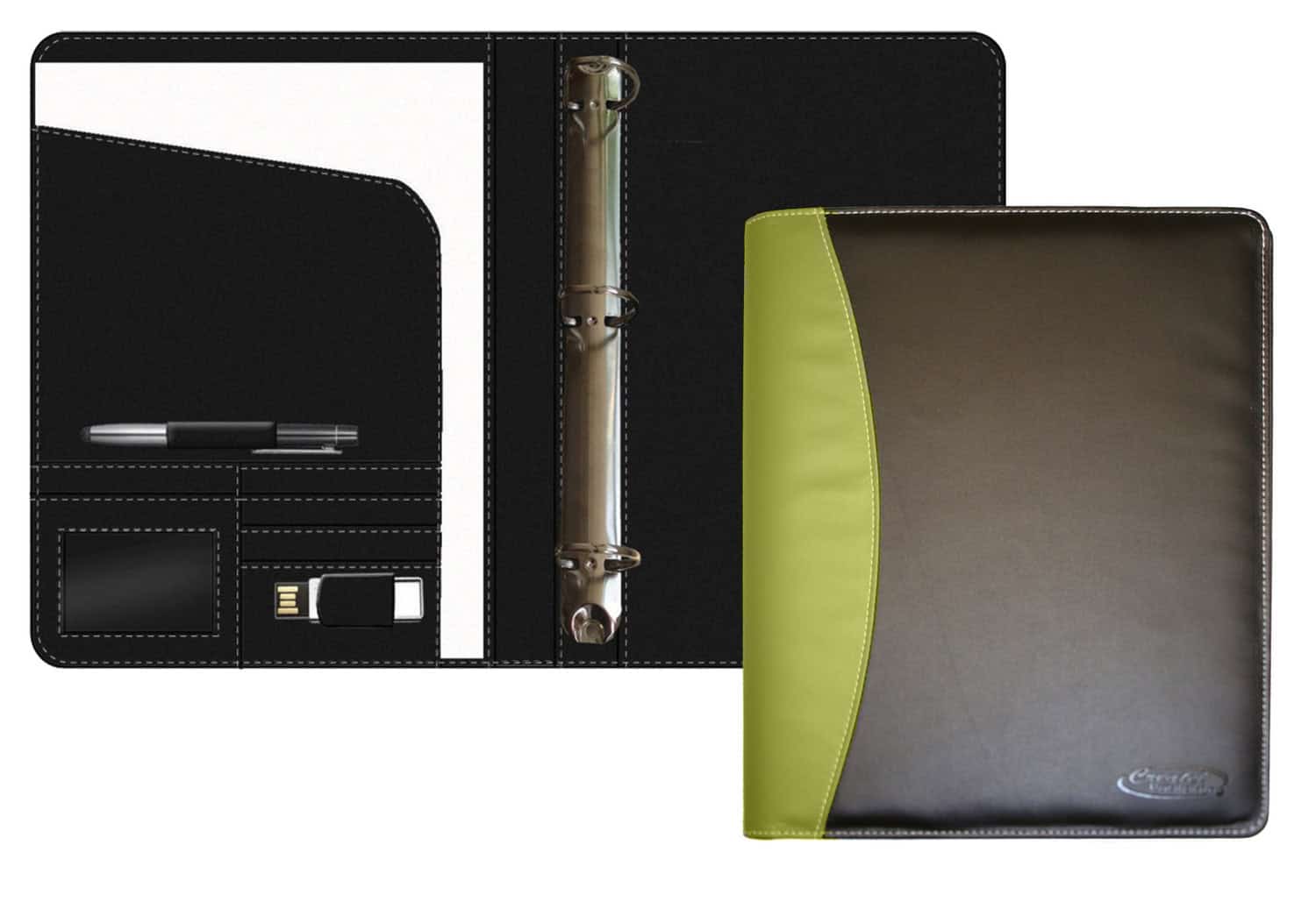 Manhattan 3-Ring Binder Moss Green