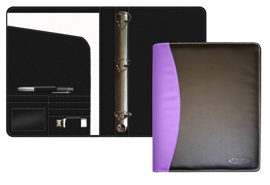 Manhattan 3-Ring Binder Purple