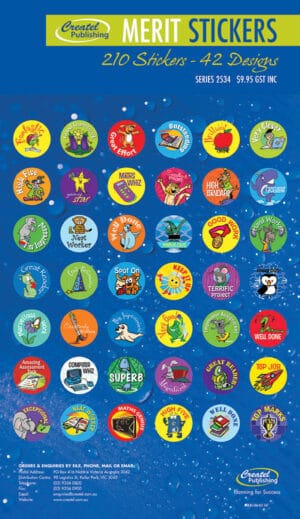 Merit Stickers – 210 Pack
