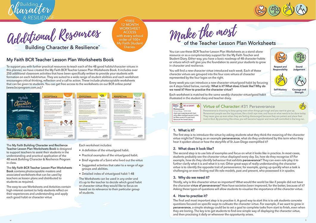 BCR Primary My Faith Teacher Worksheet Masters