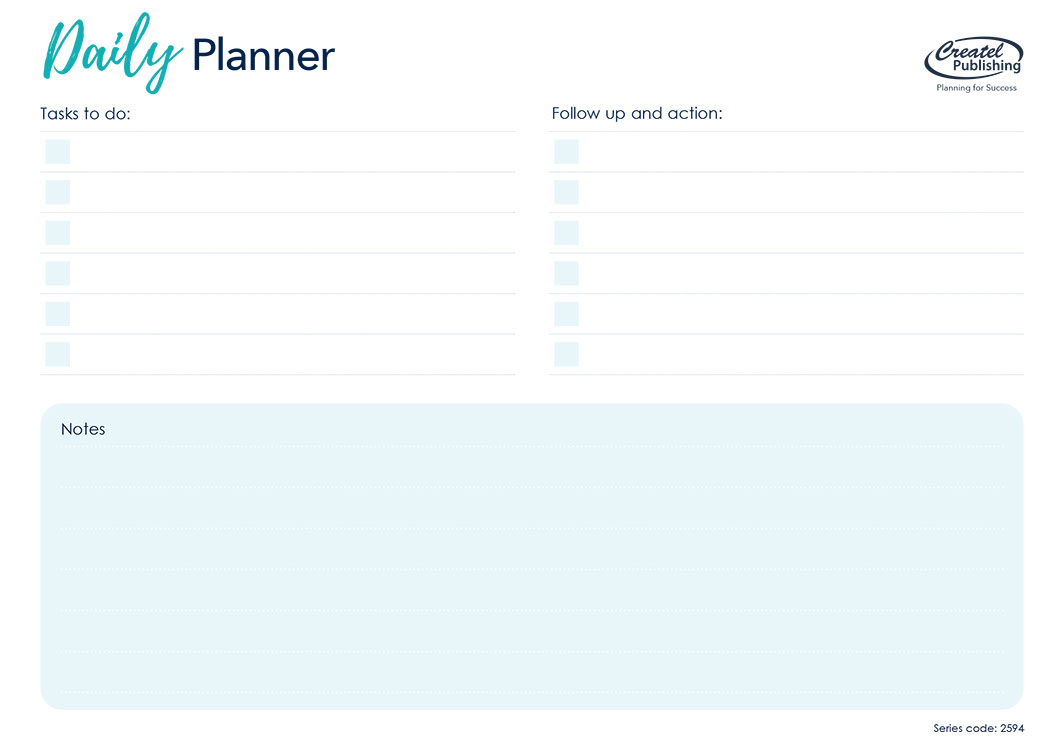 Daily A5 Desktop Pad