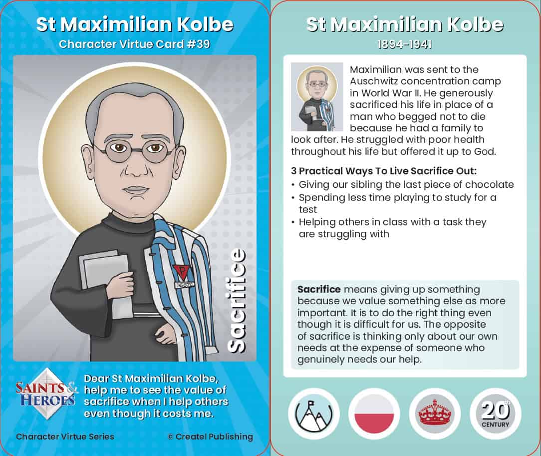 Saints & Heroes Character Virtue Cards