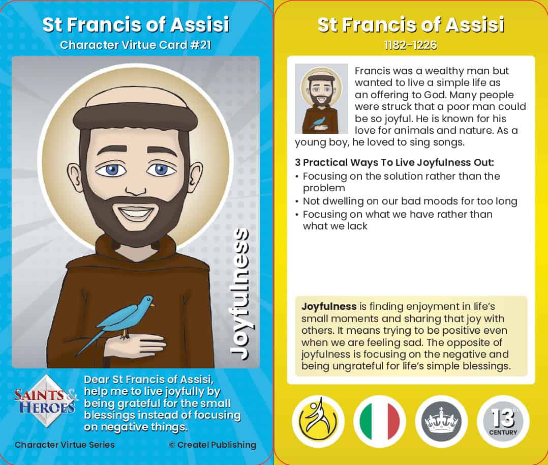 Saints & Heroes Character Virtue Cards