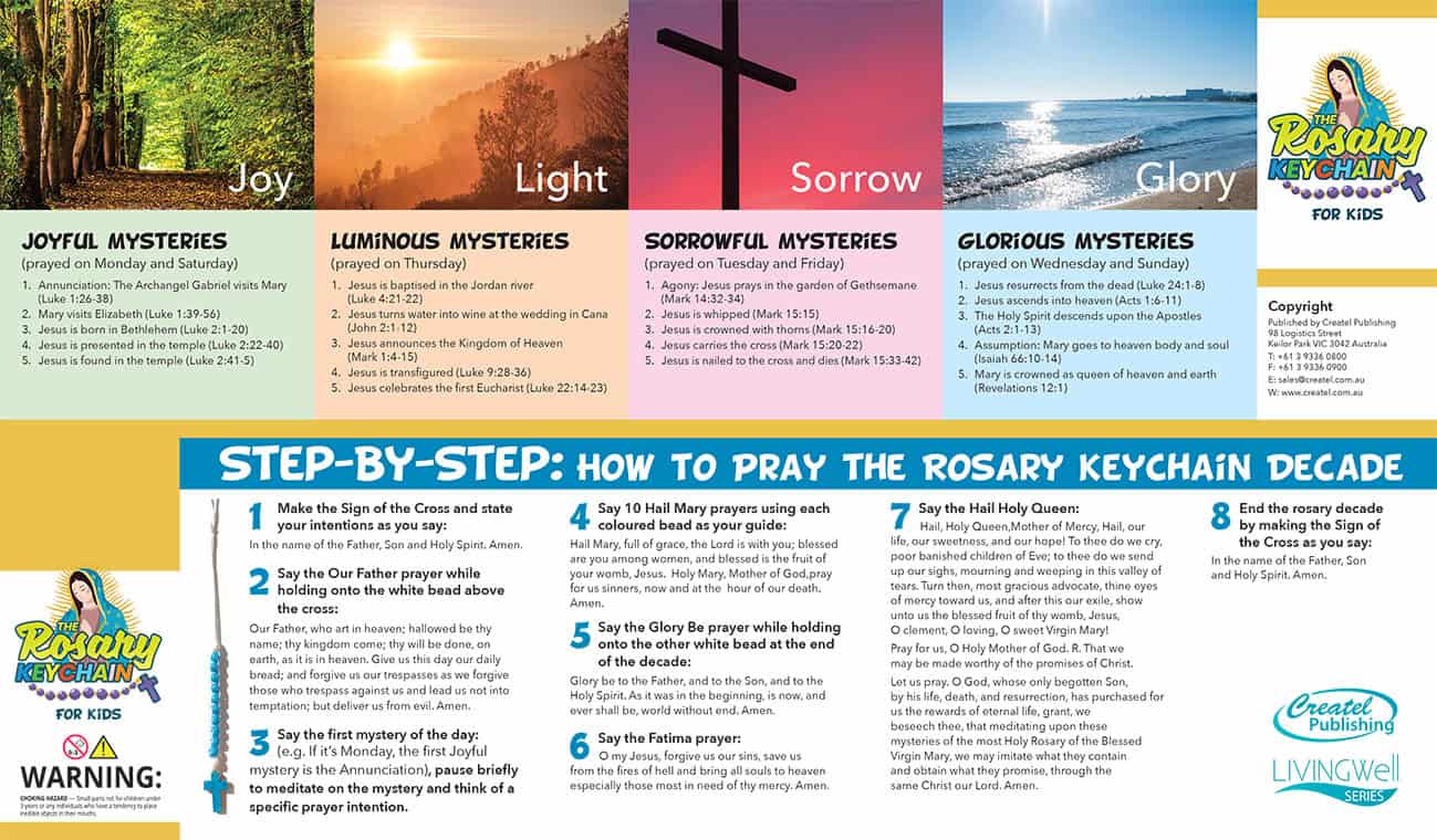 Rosary Key Chain Class Pack (35 Sets)