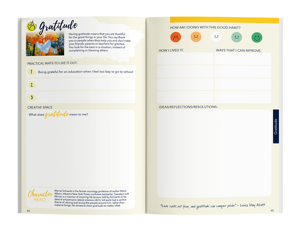 Building Character & Resilience Journal