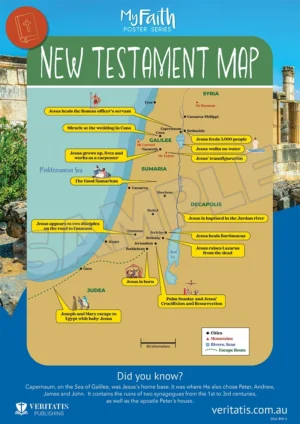New Testament Map (Bible History Series)