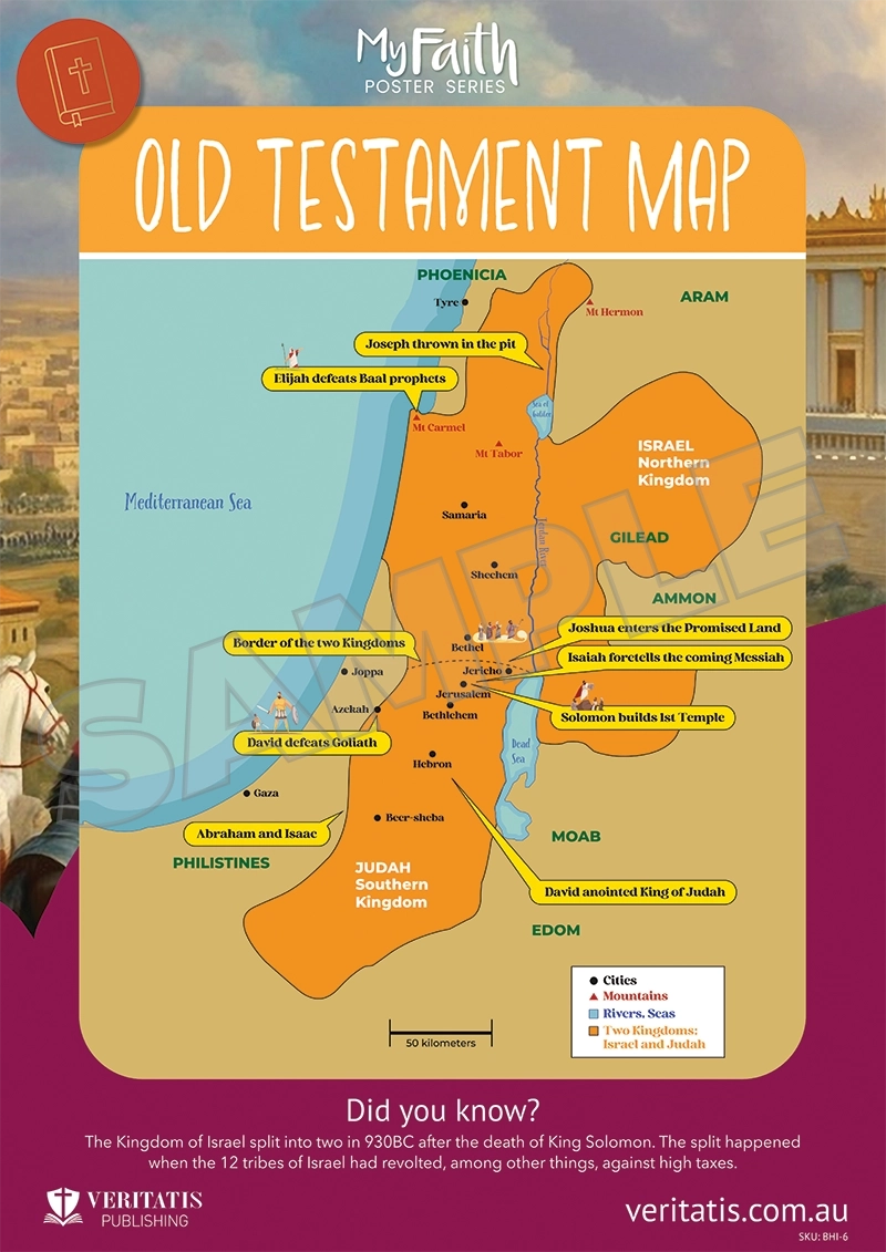 Old Testament Map (Bible History Series)