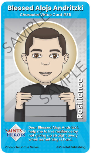 Blessed Alojs Andritzki Character Virtue Card