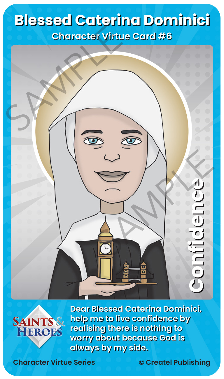 Blessed Caterina Dominici Character Virtue Card