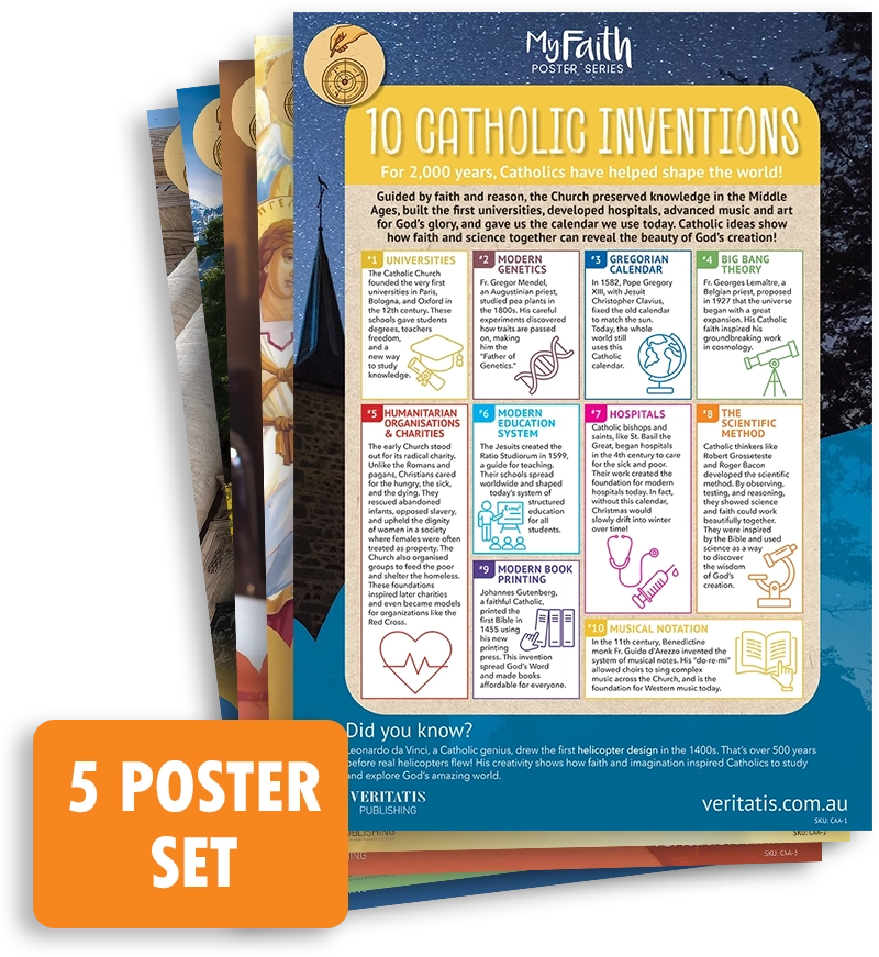 The Catholic Faith in Action – 5 Poster Set