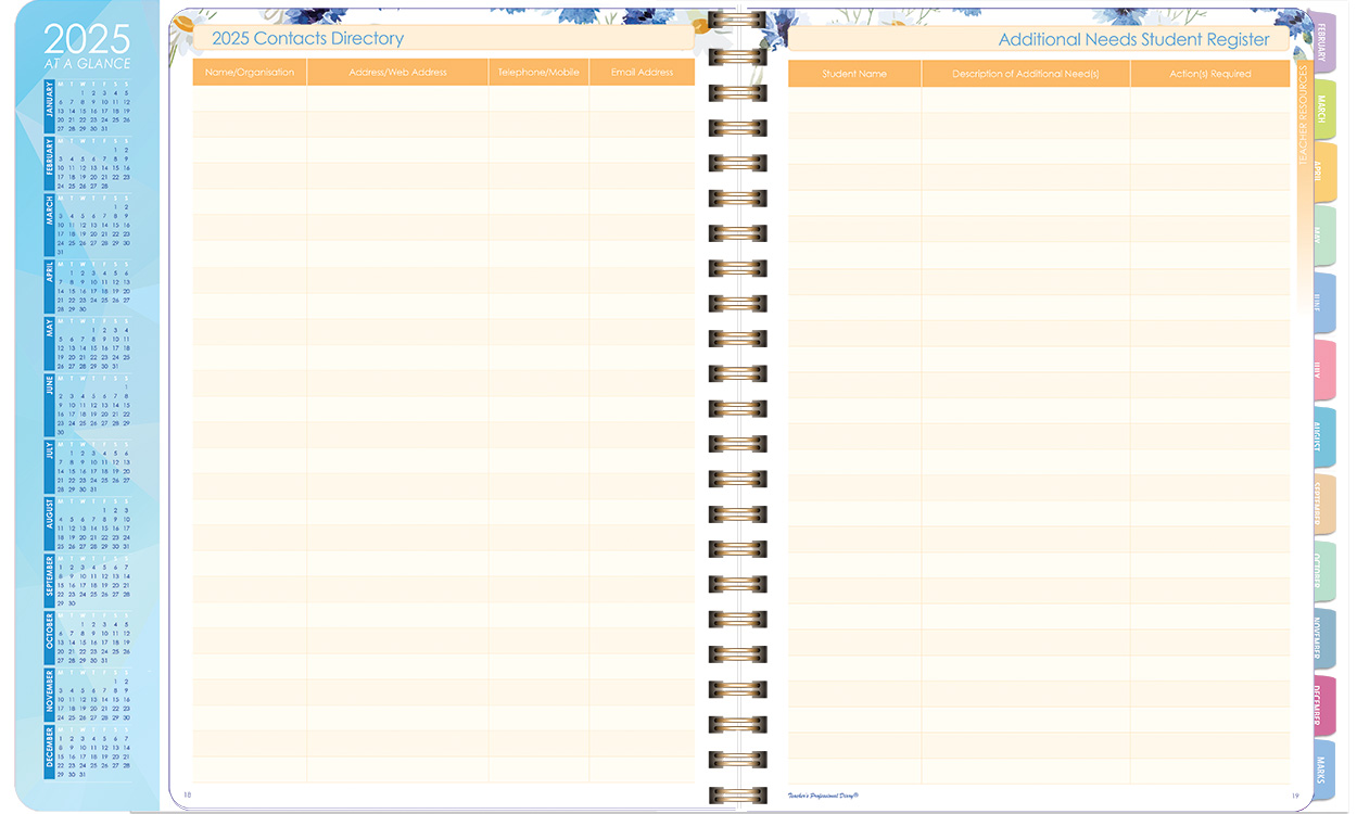 Deluxe Primary Weekly Blueberry