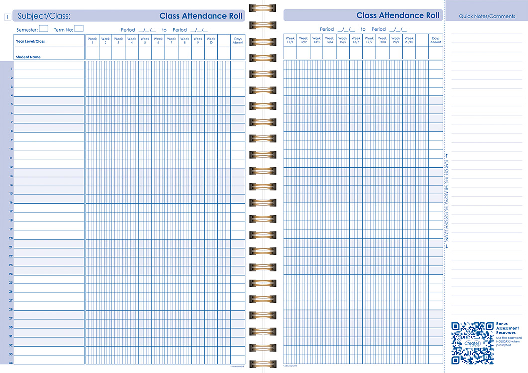 Catholic Secondary Weekly Planner