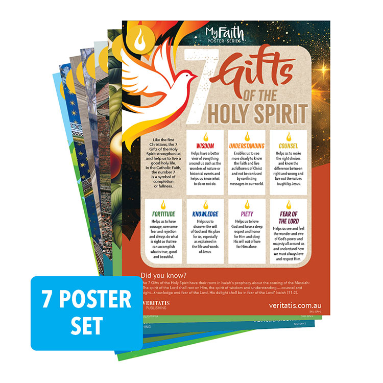 Virtues & Gifts of the Holy Spirit – 7 Poster Set