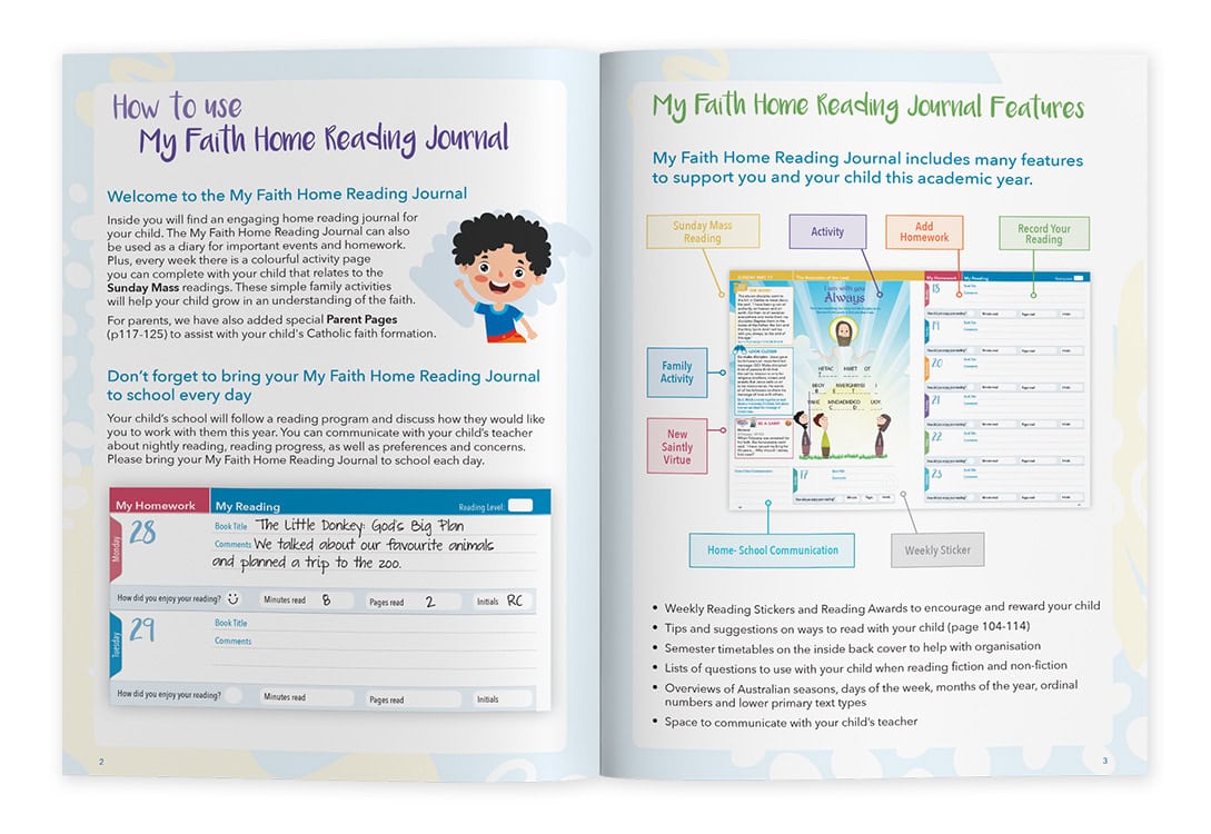 My Faith Home Reading Journal