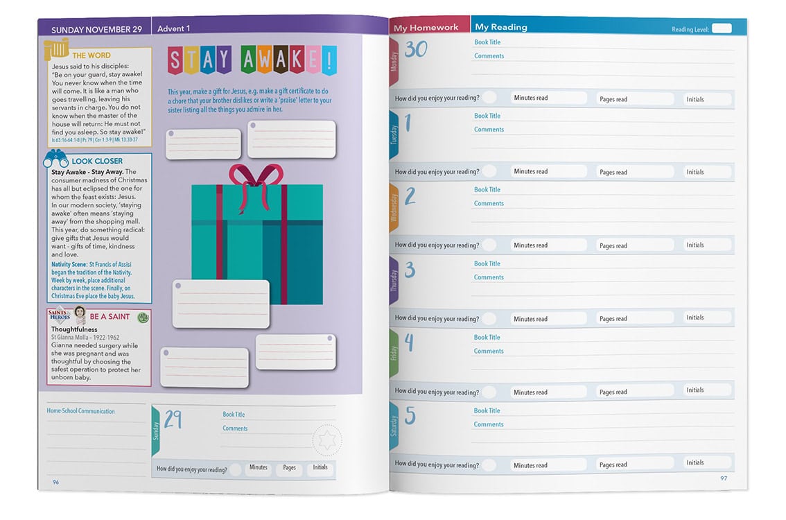 My Faith Home Reading Journal