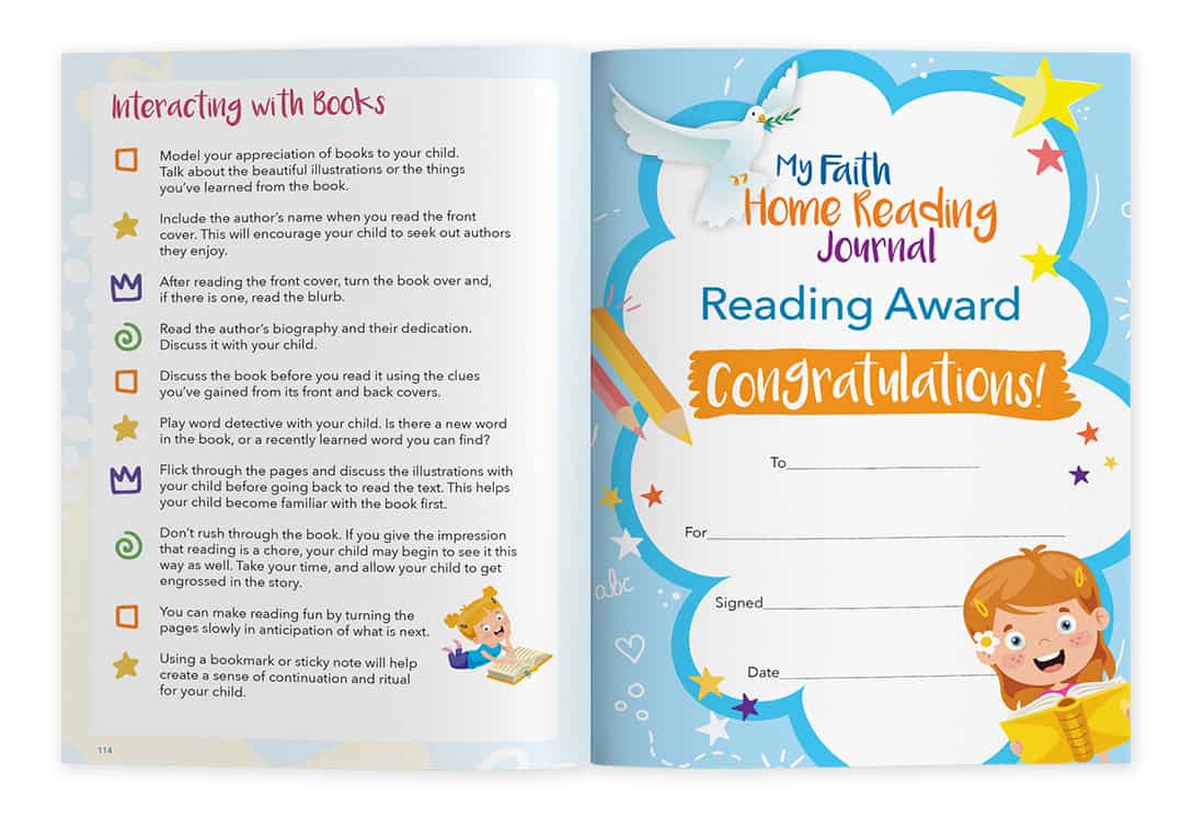 My Faith Home Reading Journal