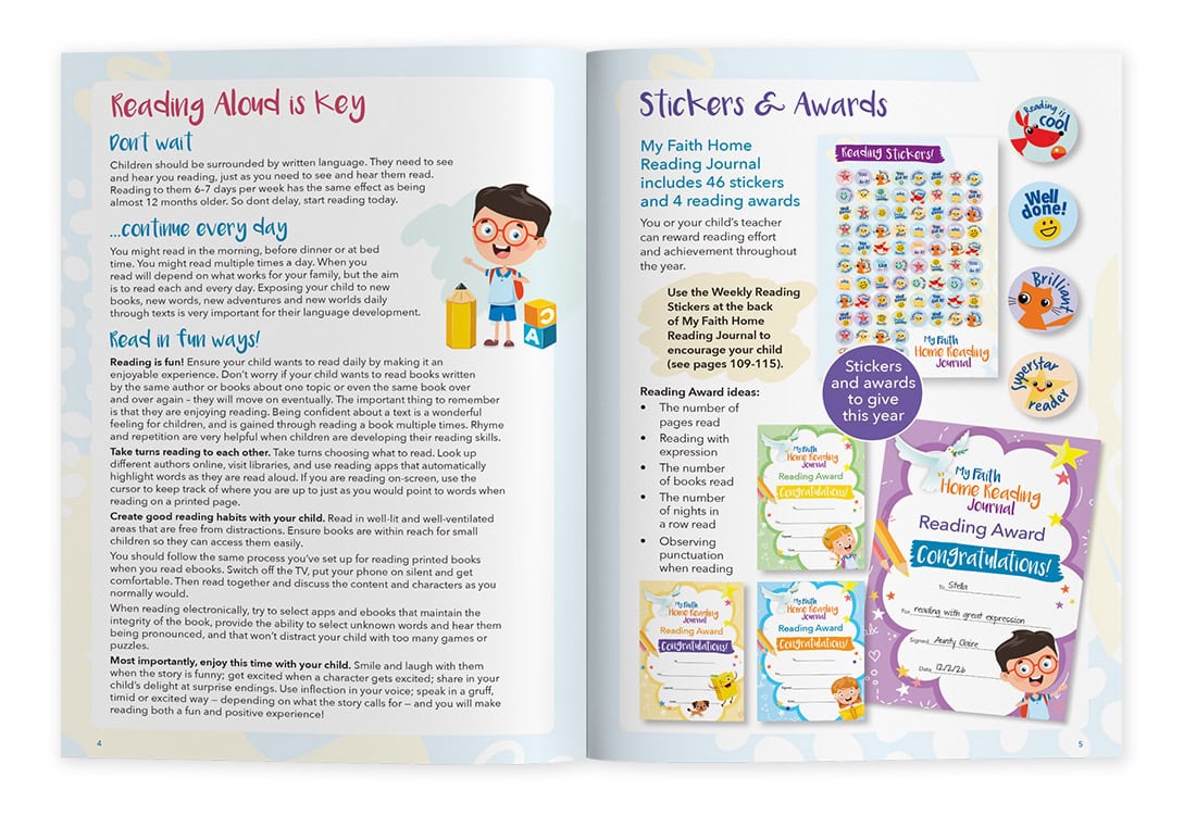 My Faith Home Reading Journal