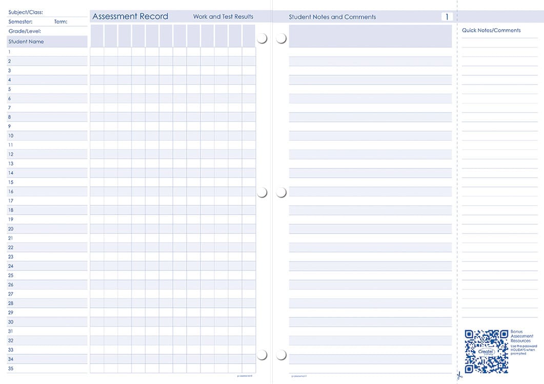 Primary Weekly Loose Leaf