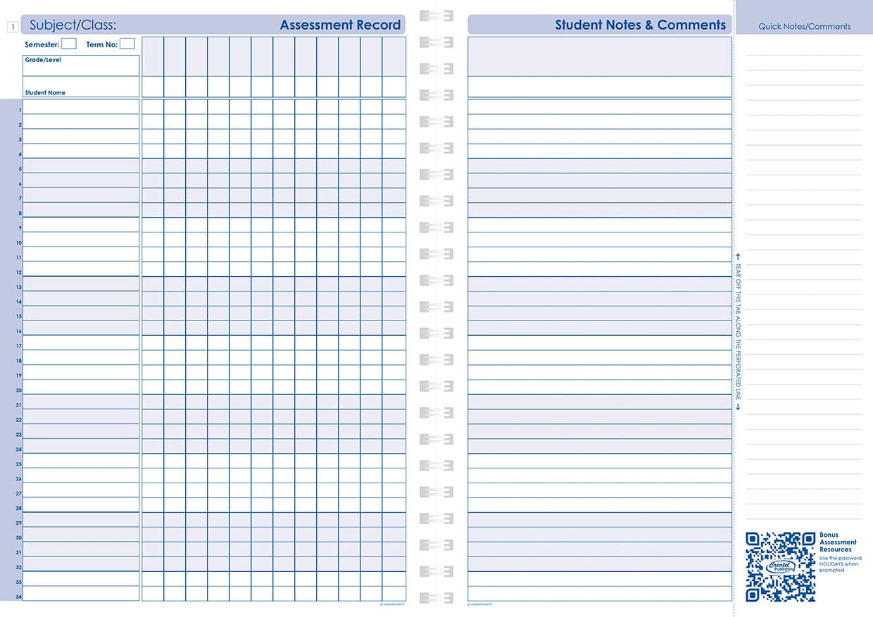 Primary Weekly Undated - Wiro Bound