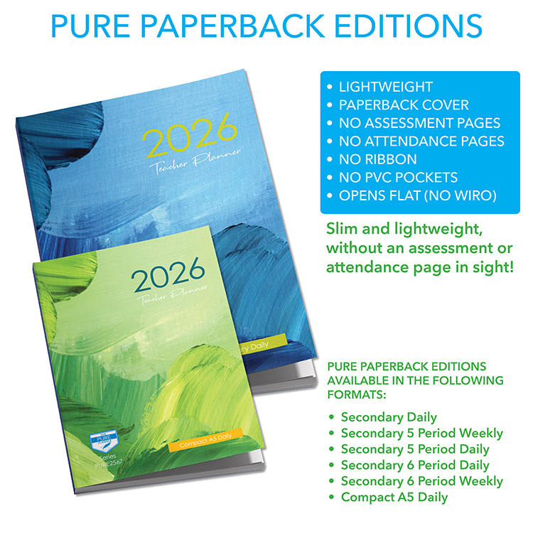 Compact Paperback A5 Daily Pure