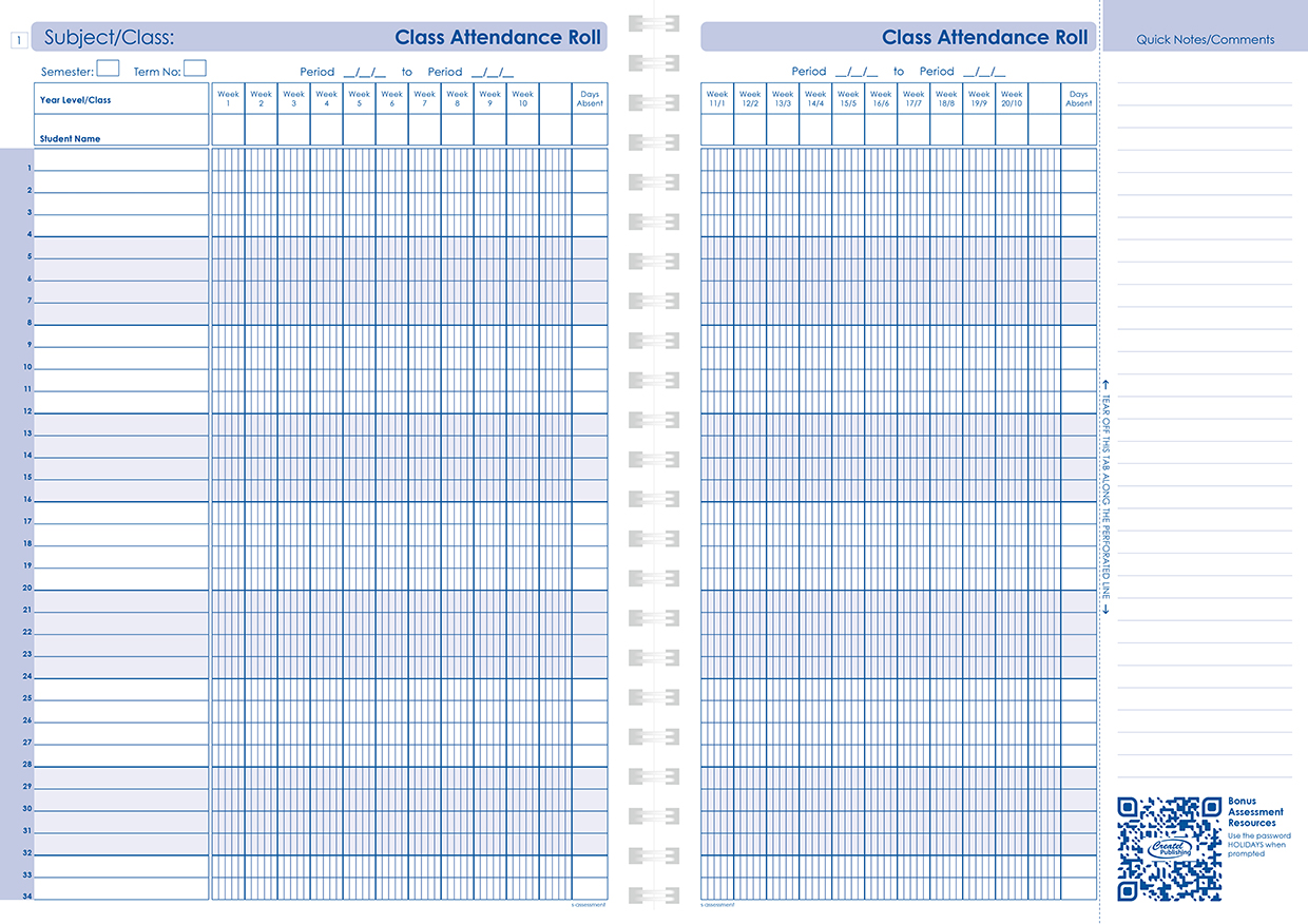 Secondary Weekly Undated Wiro Bound